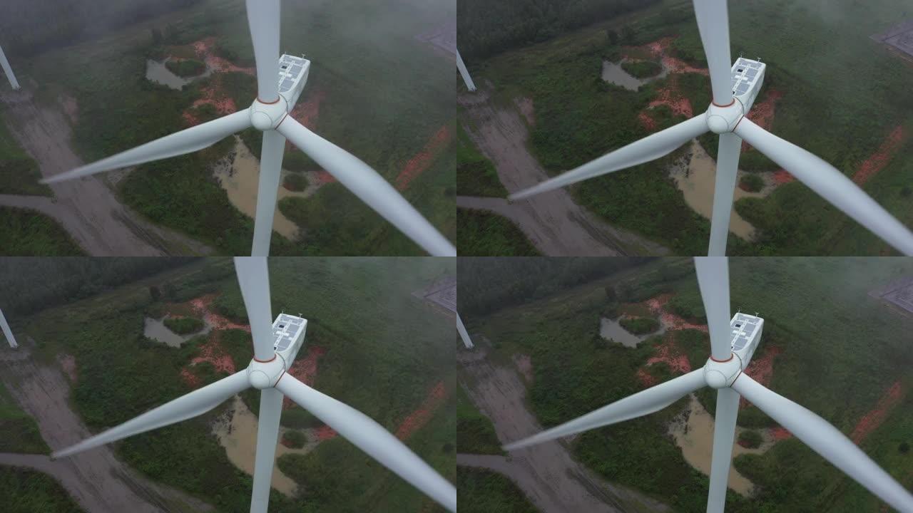 风力发电机风电环保发电电建设风车转动
