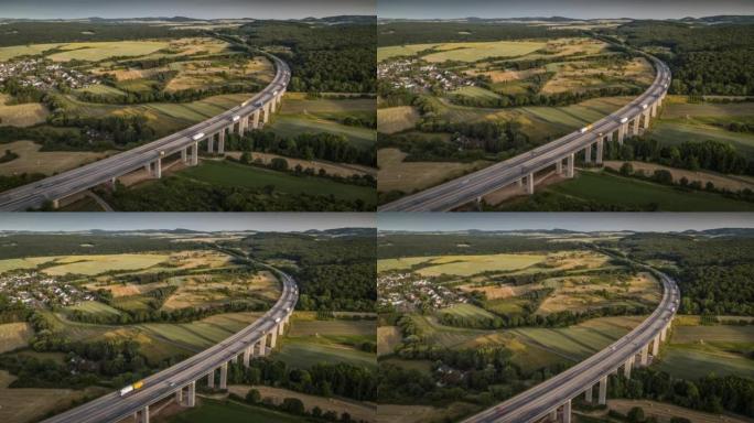 德国的高速公路-高速公路大桥-空中射击