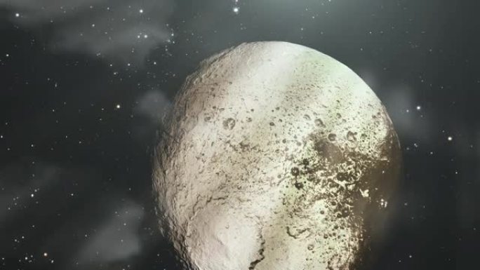 接近土卫二，土星的月亮。