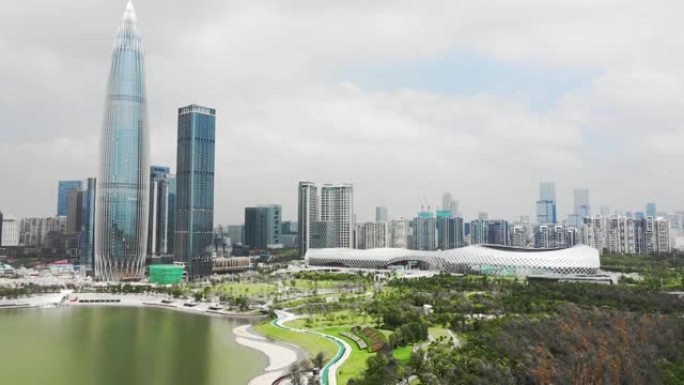 深圳前海现代城市的天际线