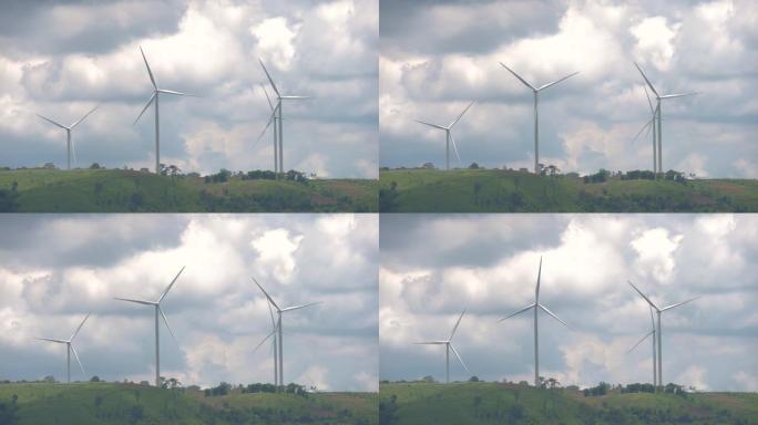 风力涡轮机替代能源站