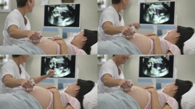 怀孕B超声波检查全身体检医院医疗外国医生