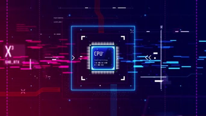 CPU数据流物联网科技线系统科技云服务器