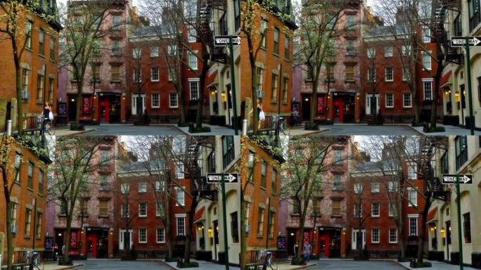 SoHo。剧院区。蛤纽约街。