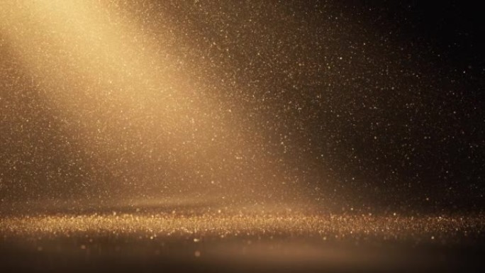 美丽的金雨-循环背景动画-闪光和光束-圣诞节，颁奖，庆祝，成功
