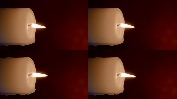 晚上燃烧蜡烛1