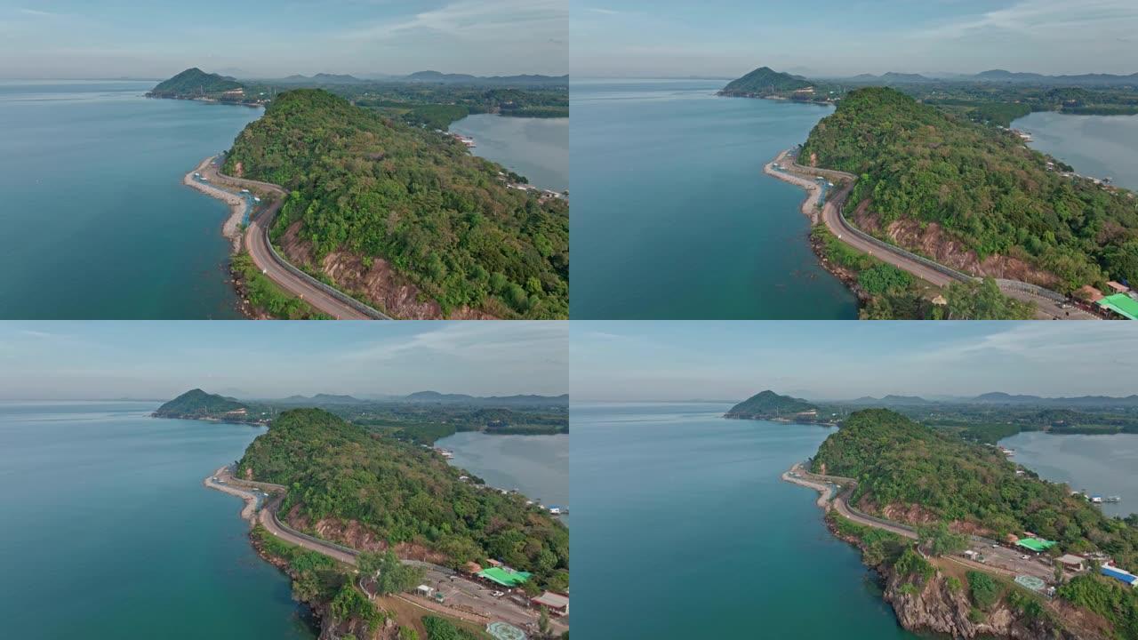泰国东部Chanthaburi的Noen Nangphaya view Point的鸟瞰图