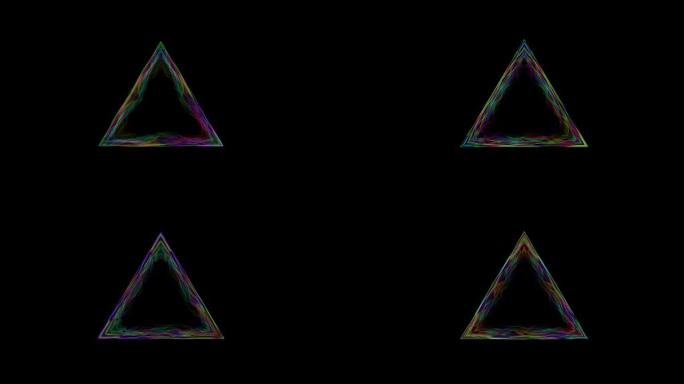 抽象扩展三角形动画