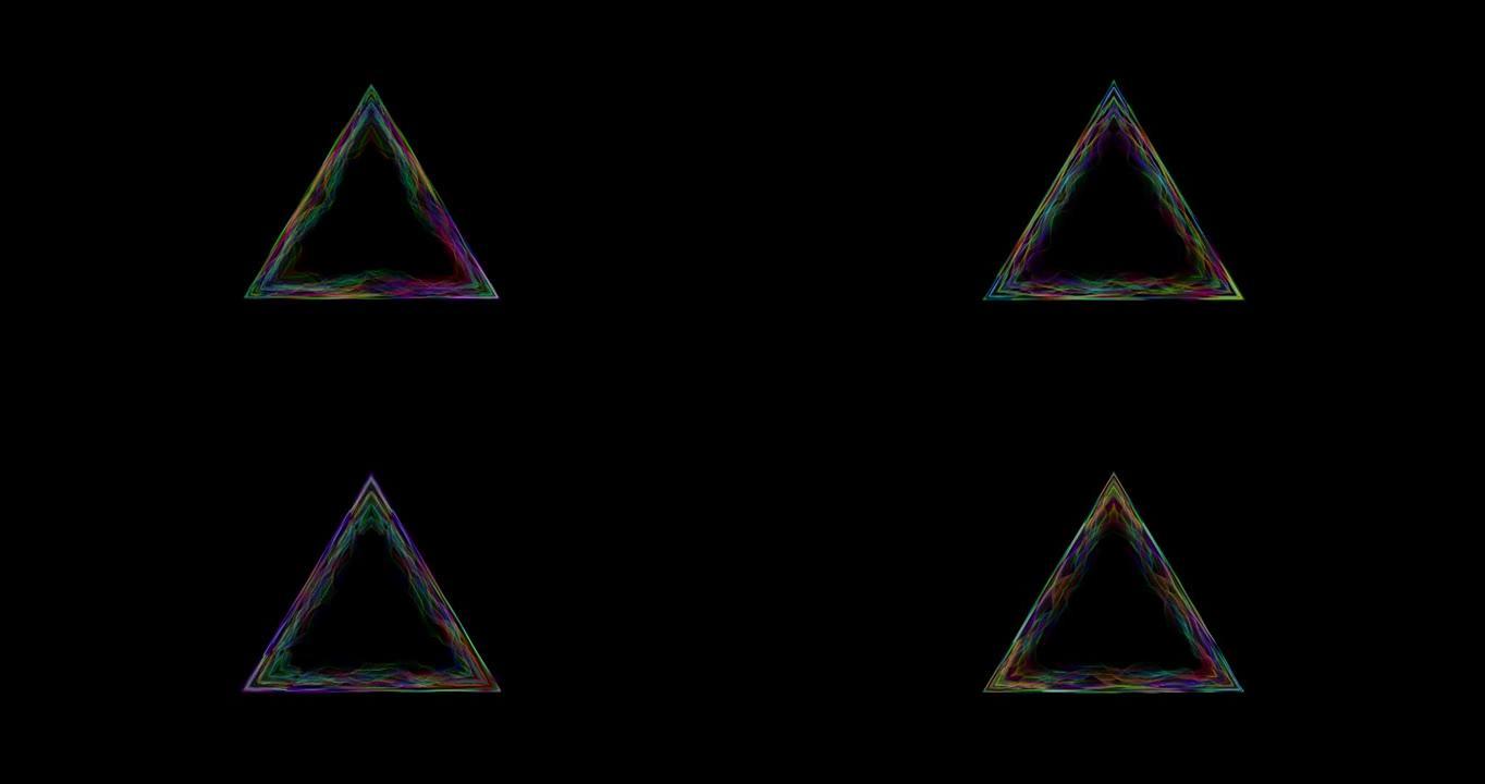 抽象扩展三角形动画