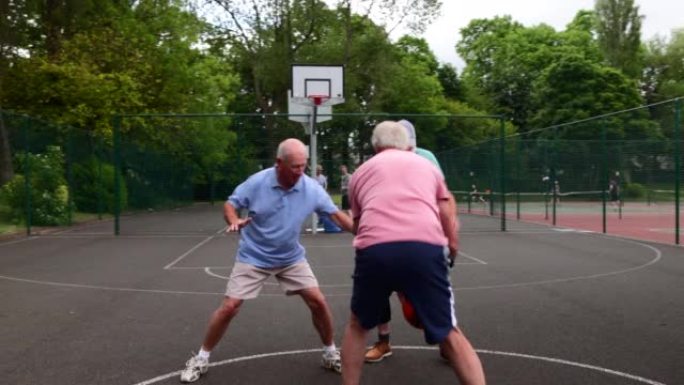 传球和瞄准退休生活篮球运动打篮球