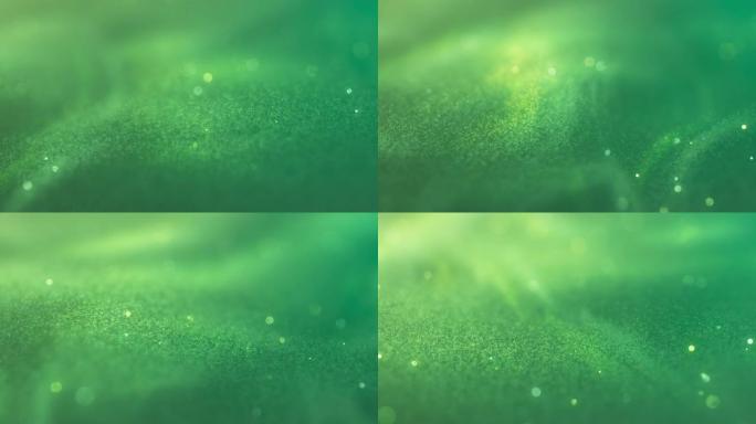 漩涡状粒子-绿色闪光，可循环，背景动画