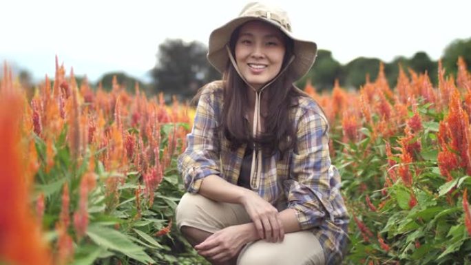 人像花农民美女外国人人像