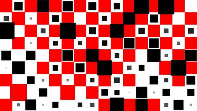 棋盘模式：方块，混乱的进展，最终消失（过渡）