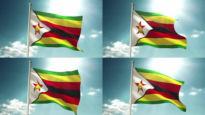 4 k津巴布韦国旗