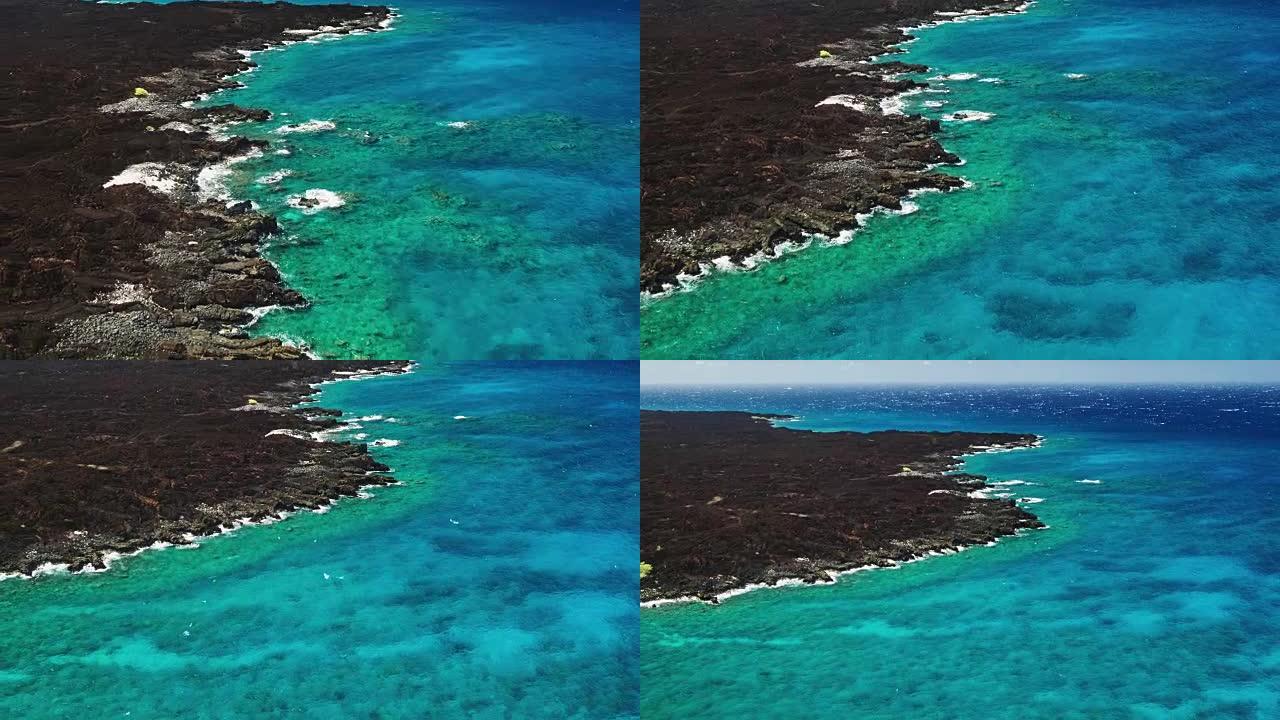熔岩流珊瑚礁海景