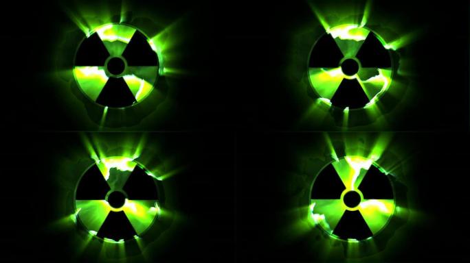 放射性绿色符号