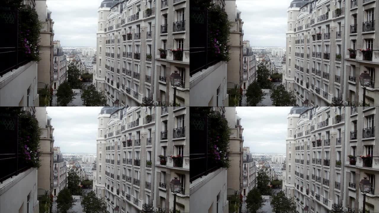 在法国巴黎建立居民区的镜头