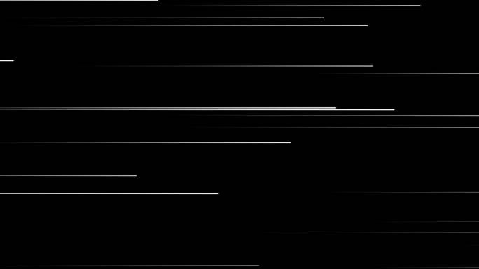 4K向右奔跑的线条