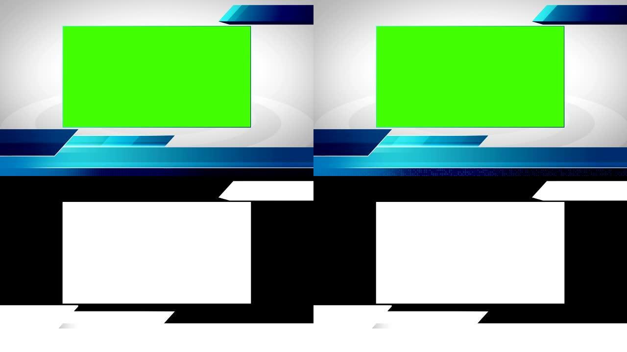 三个蓝色低第三条，用于广播小显示器