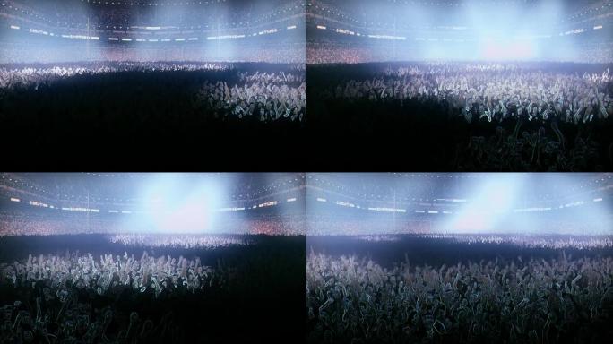 音乐会区和体育场（3d渲染）