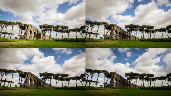 Parco degli Acquedotti罗马渡槽的时间流逝