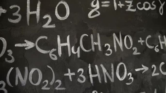 化学和数学方程式墙壁房间背景面板