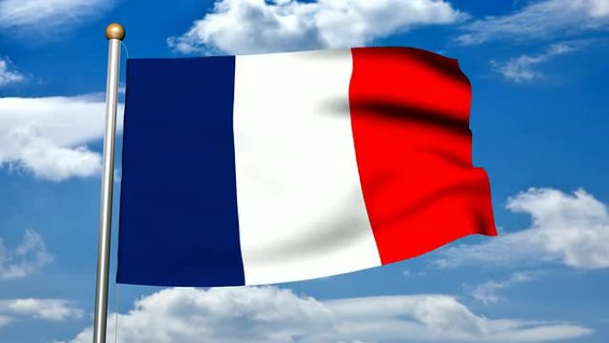 法国3D旗帜HD