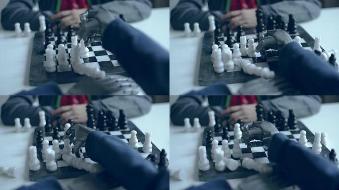 用机器人下棋。机器的愤怒