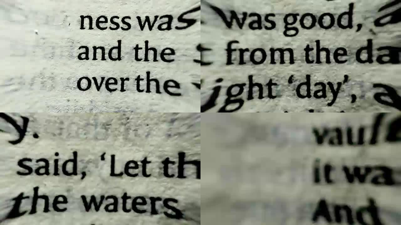 圣经。创世纪。