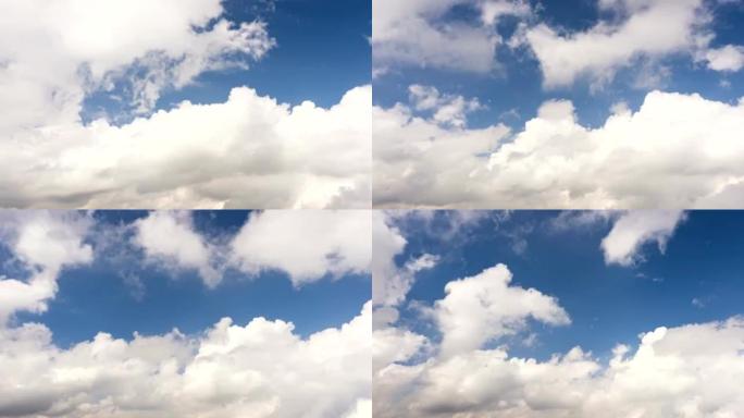 4k时间流逝的戏剧性云在天空与山。