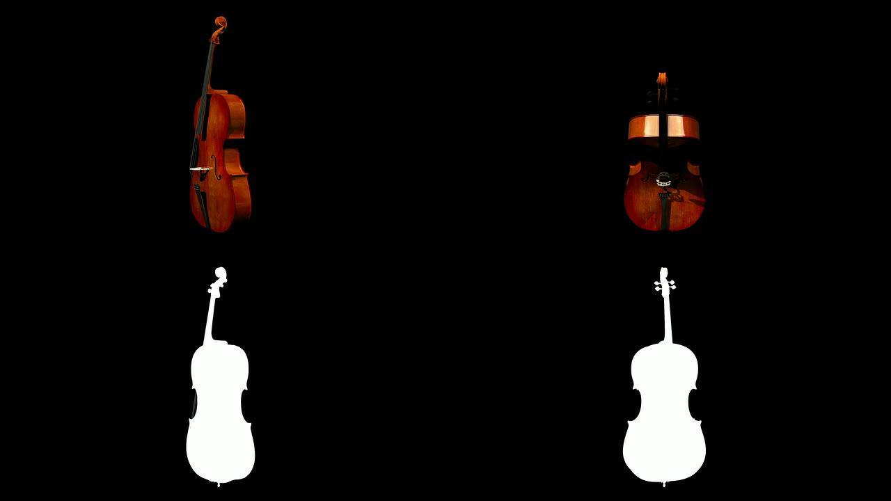 黑人动画中的大提琴演奏