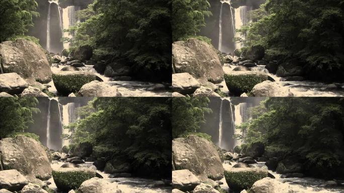 高清:Inukai瀑布。乌贼(视频)