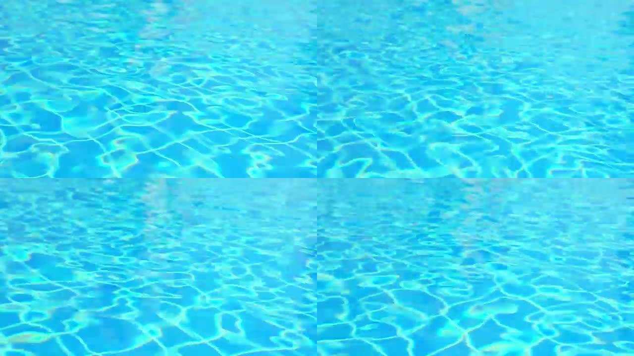 (UHD) 游泳池水面，可循环