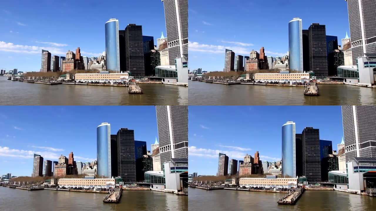 曼哈顿从水上