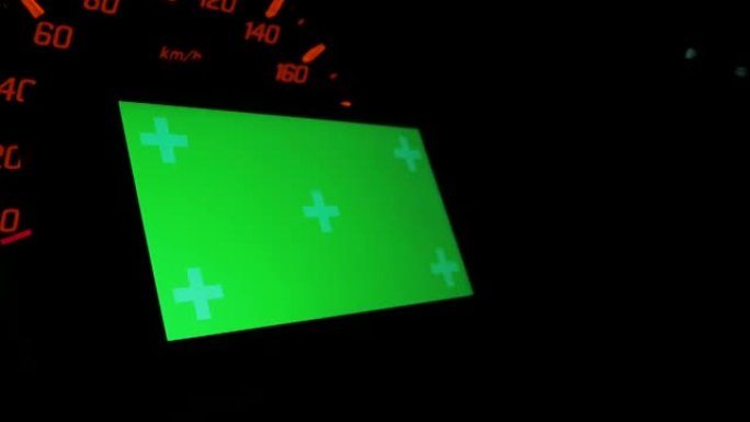 绿屏，在汽车中使用智能手机的人