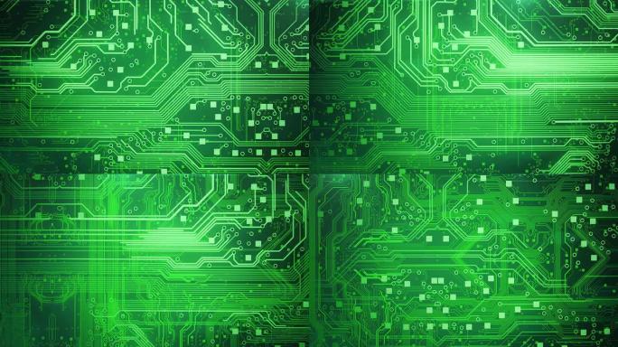 电路板背景（绿色）-回路