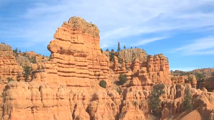 空中: 飞越美国犹他州布莱斯峡谷的大型砂岩侵蚀地层