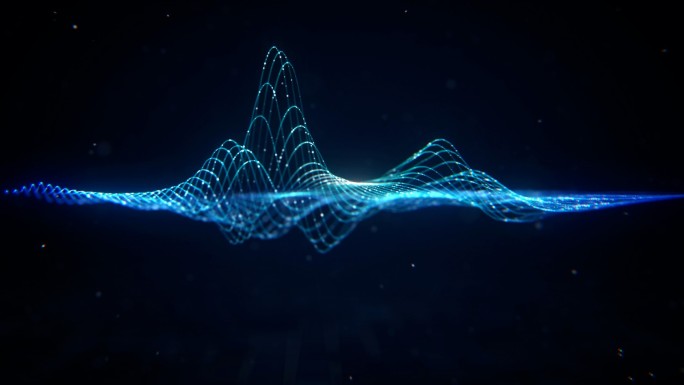 蓝色科技创新音波音频动画