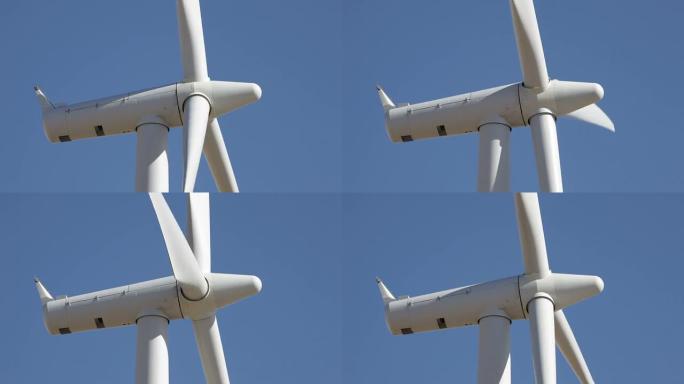 高清视频特写科罗拉多州东北部Peetz风电场涡轮机