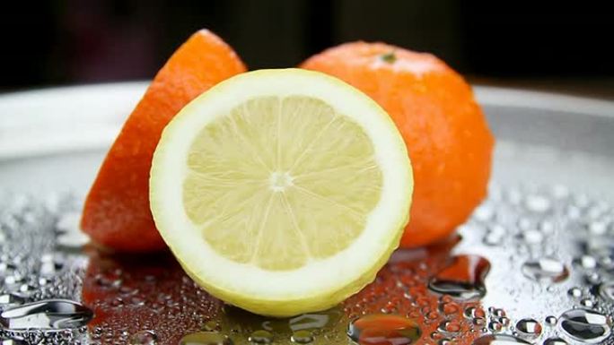 柠檬和橙子-可循环使用
