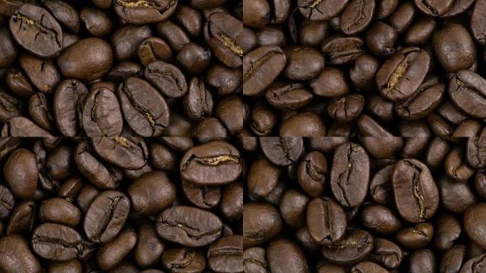 漩涡咖啡豆。