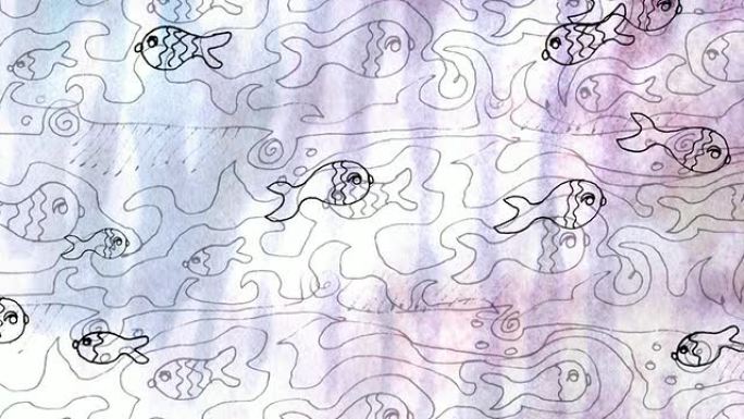 画浮漂纹理的鱼画浮漂纹理的鱼卡通MG