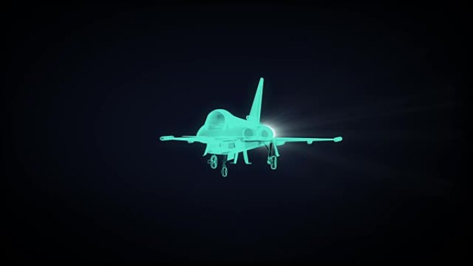 旋转空军飞机。x射线图像。