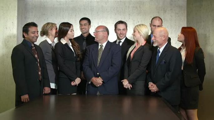 董事会会议室里的商业团队画像