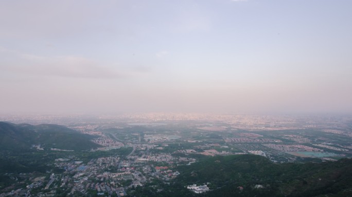 北京香山黄昏光影延时摄影