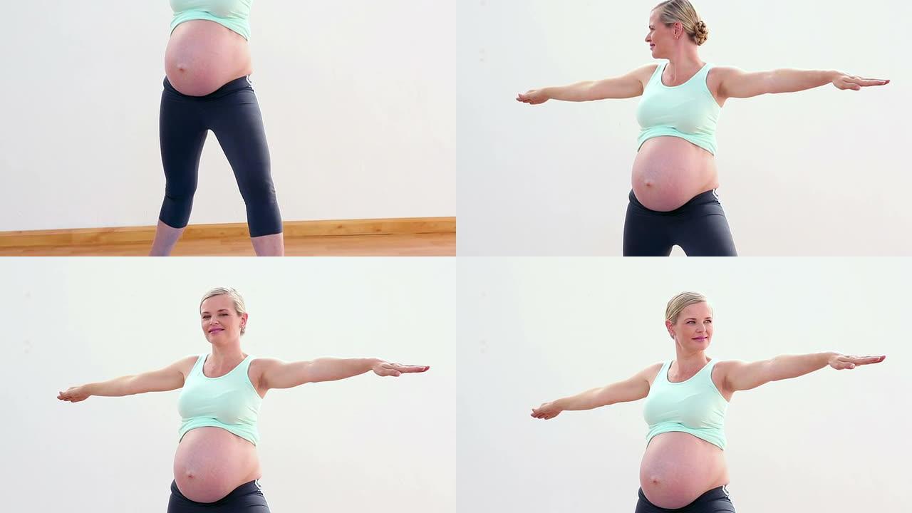 孕妇做瑜伽