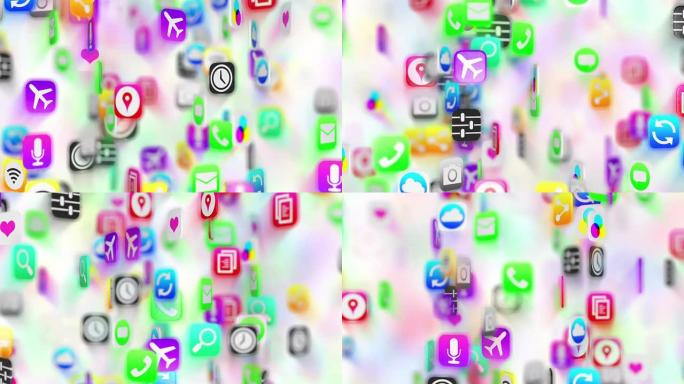 应用程序图标背景。白色版本。环