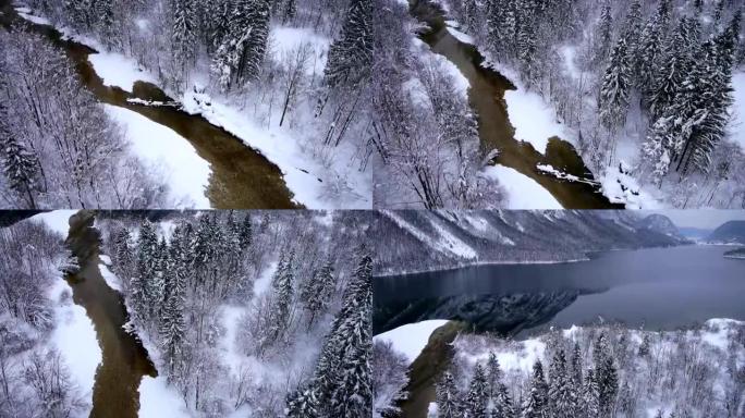 空中: 冬季景观