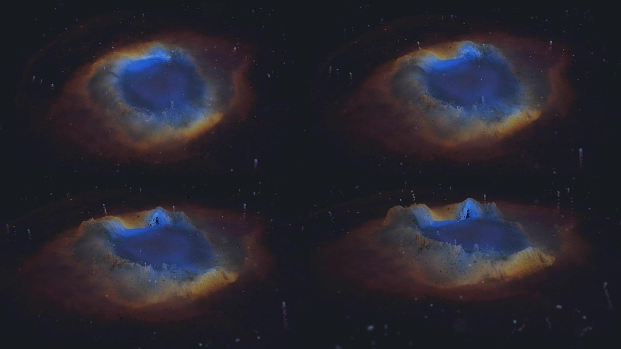 螺旋星云的独特粒子再造
