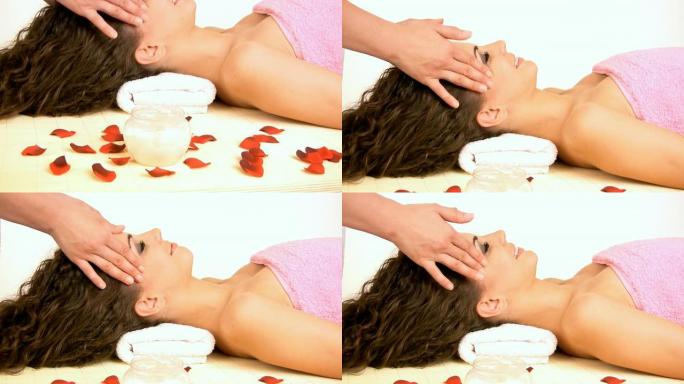 HD：女性头部按摩